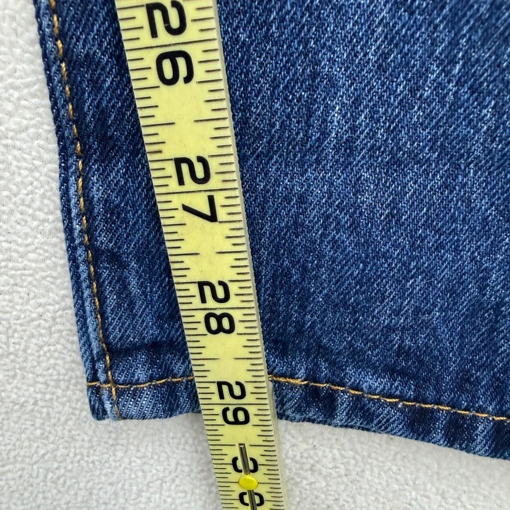 Levi's 501 Original Jeans Mens 44x30 Blue Straight Leg Button Fly Denim